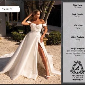 Ivory Off-Shoulder Dress